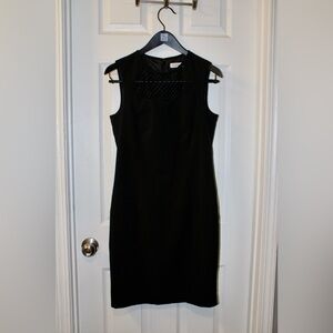 Calvin Klein Black  Sleeveless Sheath Dress